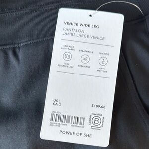 Athleta Venice Wide Leg Pants in Charcoal